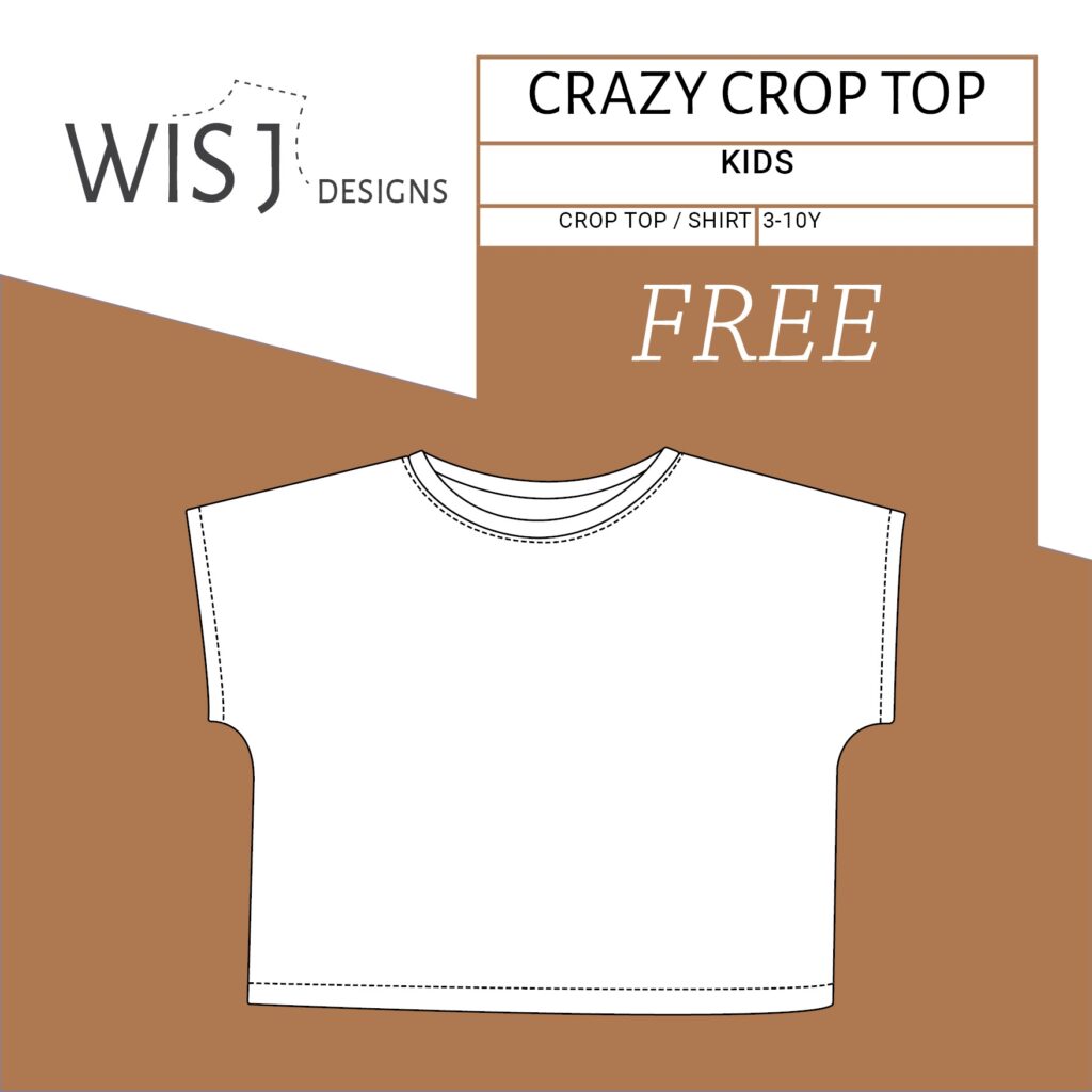 Crazy Crop Top Free Pdf Sewing Pattern WISJ Designs