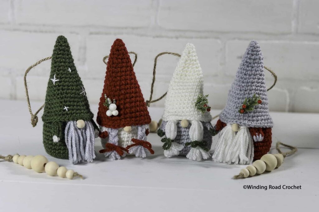 Crochet Gnome Ornament A Simple Charming Pattern Winding Road Crochet