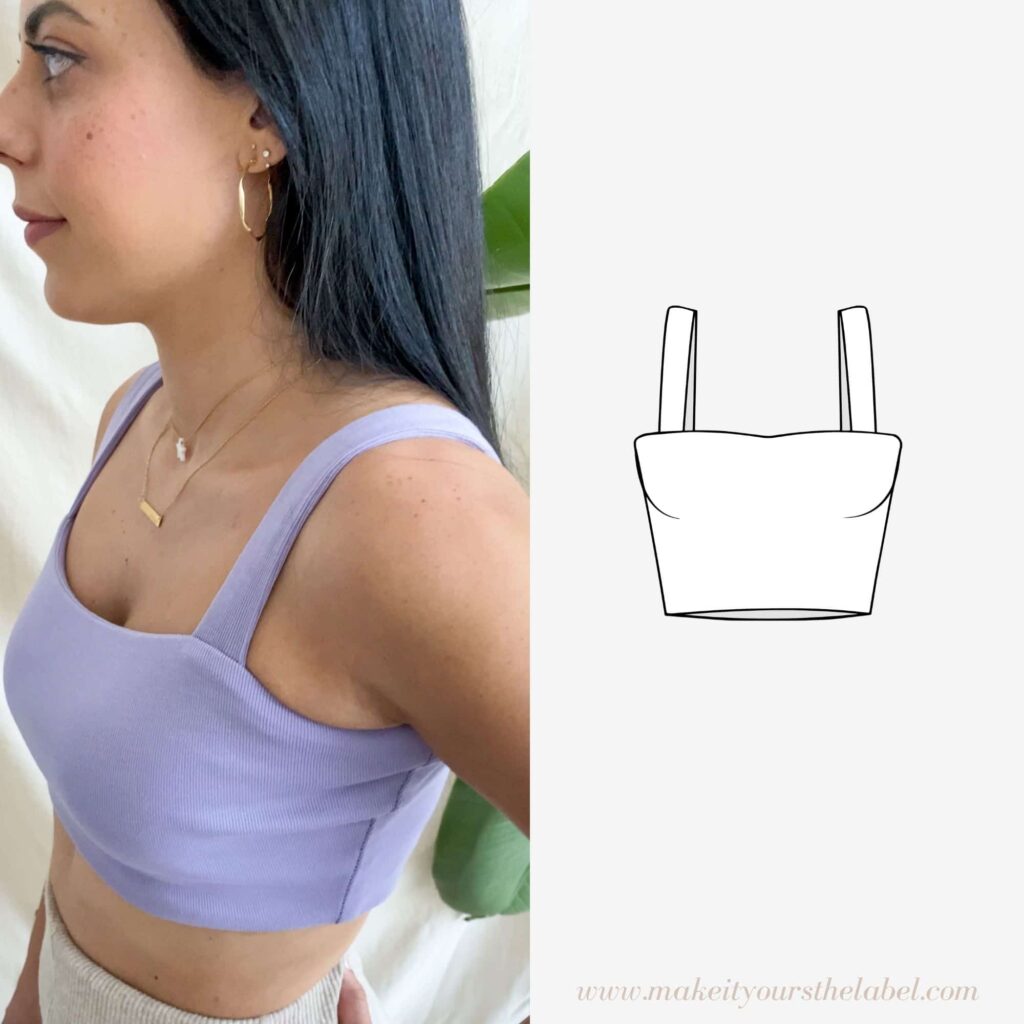 Crop Top Bustier Free PDF Sewing Pattern Make It Yours