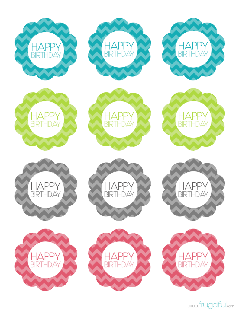 Cupcake Toppers Cupcake Toppers Printable Cupcake Toppers Template Happy Birthday Printable