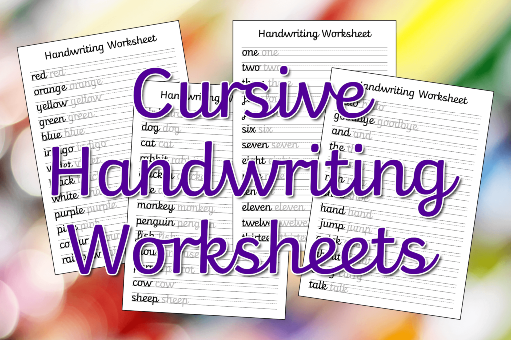 Cursive Handwriting Worksheets Free Printable Mama Geek