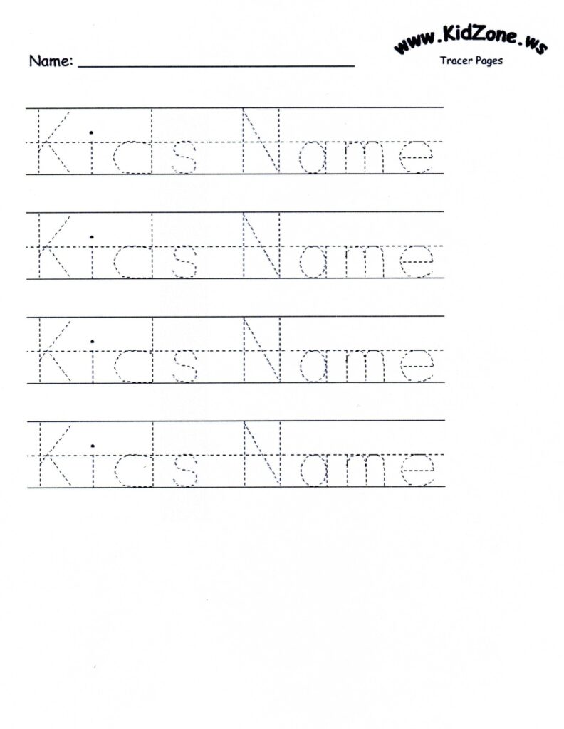 Custom Tracer Pages Name Tracing Worksheets Tracing Worksheets Preschool Free Preschool Worksheets