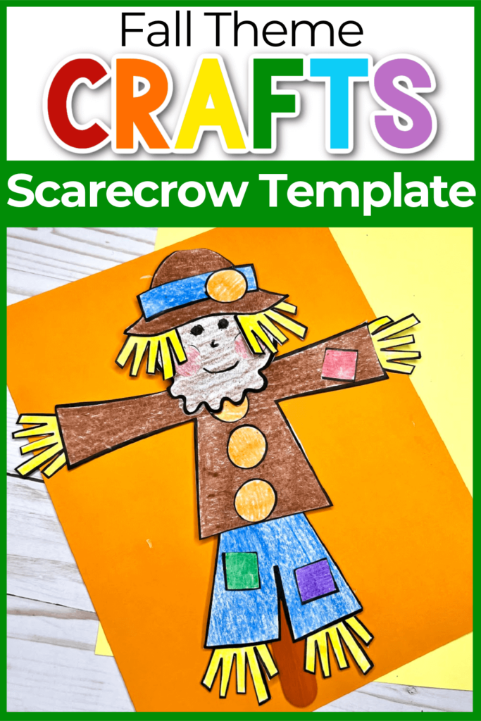 Cut And Paste Scarecrow Craft For Fall