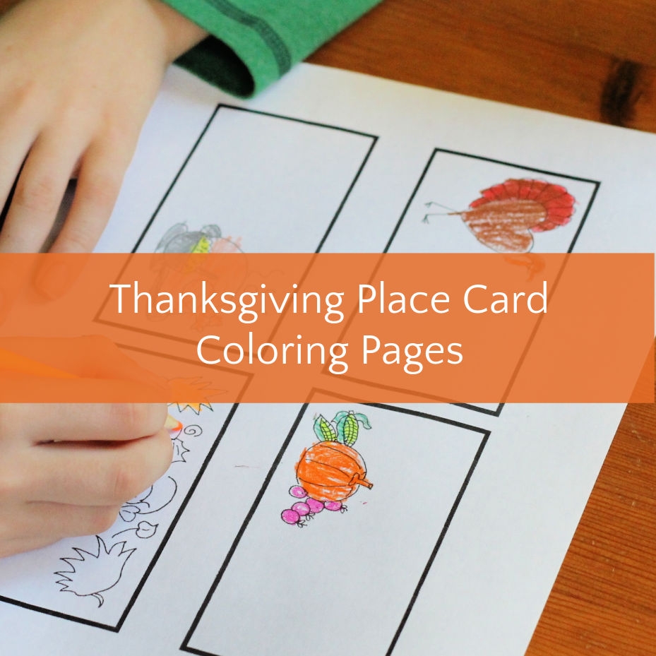 Cute Thanksgiving Place Cards For Kids To Help Decorate The Dinner Table
