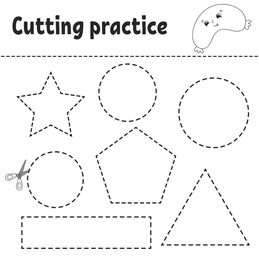 Cutting Practice Worksheets For Kids Free Printable Activity Sheets For Practicing Scissor Skills Printables 30Seconds Mom