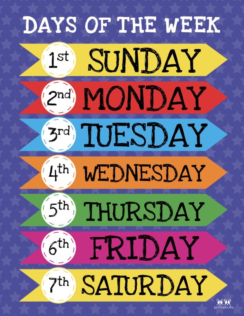 Days of the Week Printable 15 English Lessons For Kids English Worksheets For Kids Learning English For Kids