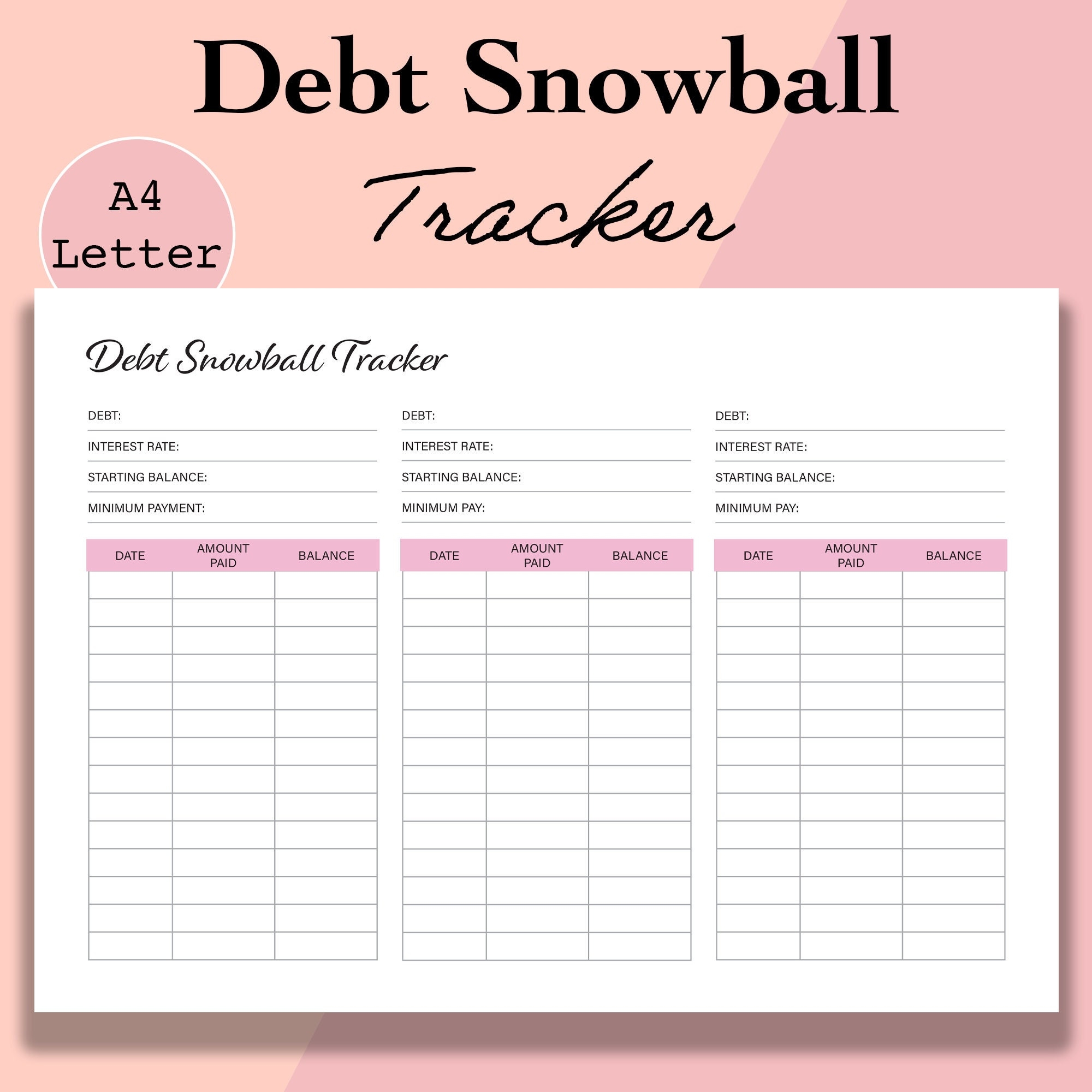 Free Printable Debt Snowball Worksheet - Free Printable Templates