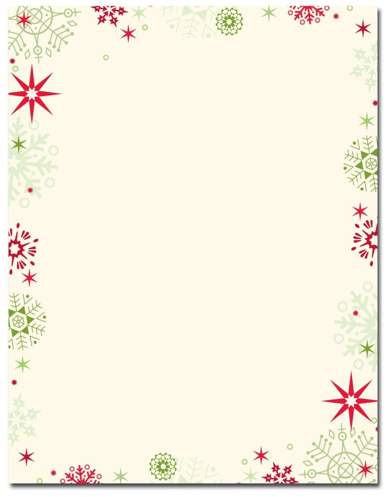 Designer Invitation Paper Theme Letterhead Stationery Christmas Letter Template Free Christmas Letterhead Christmas Lettering