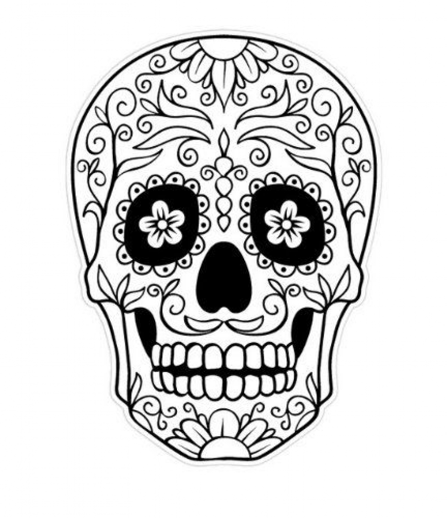 Dia De Los Muertos Day Of The Dead Free Printable Coloring Pages For Kids