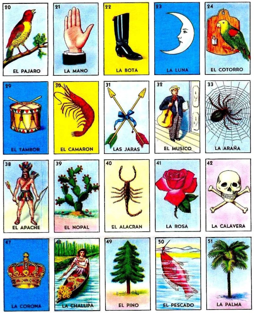 Digital File PDF JPEG Digital Download Cartas Traditional You Print Mexican Bingo Tablas Juego Para Imprimir 40 Loteria Cards Paper Graphic Design Aloli ru