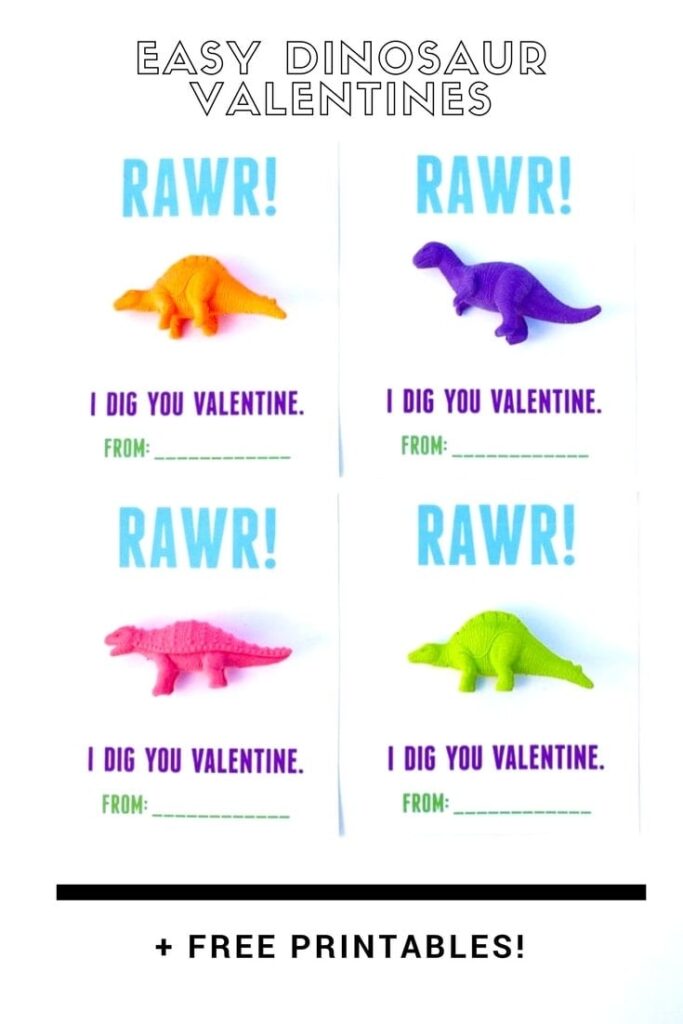 Dinosaur Valentines Printable For Kids Make Life Lovely