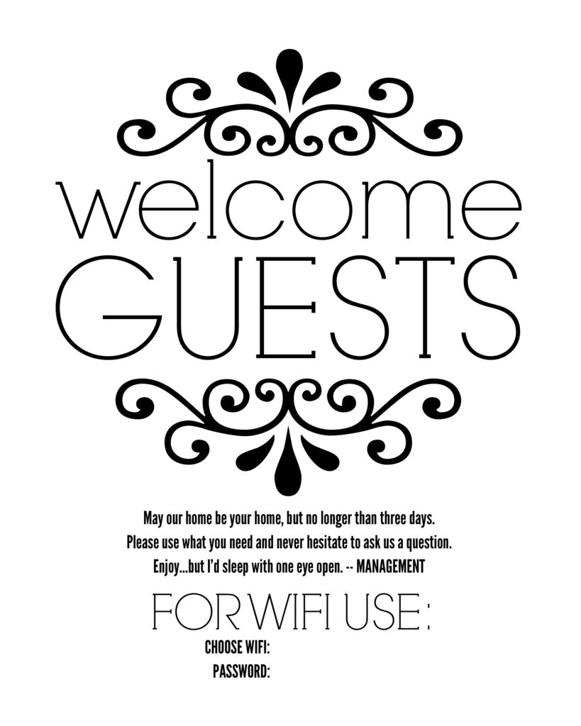 Free Printable Welcome To Our Home Sign