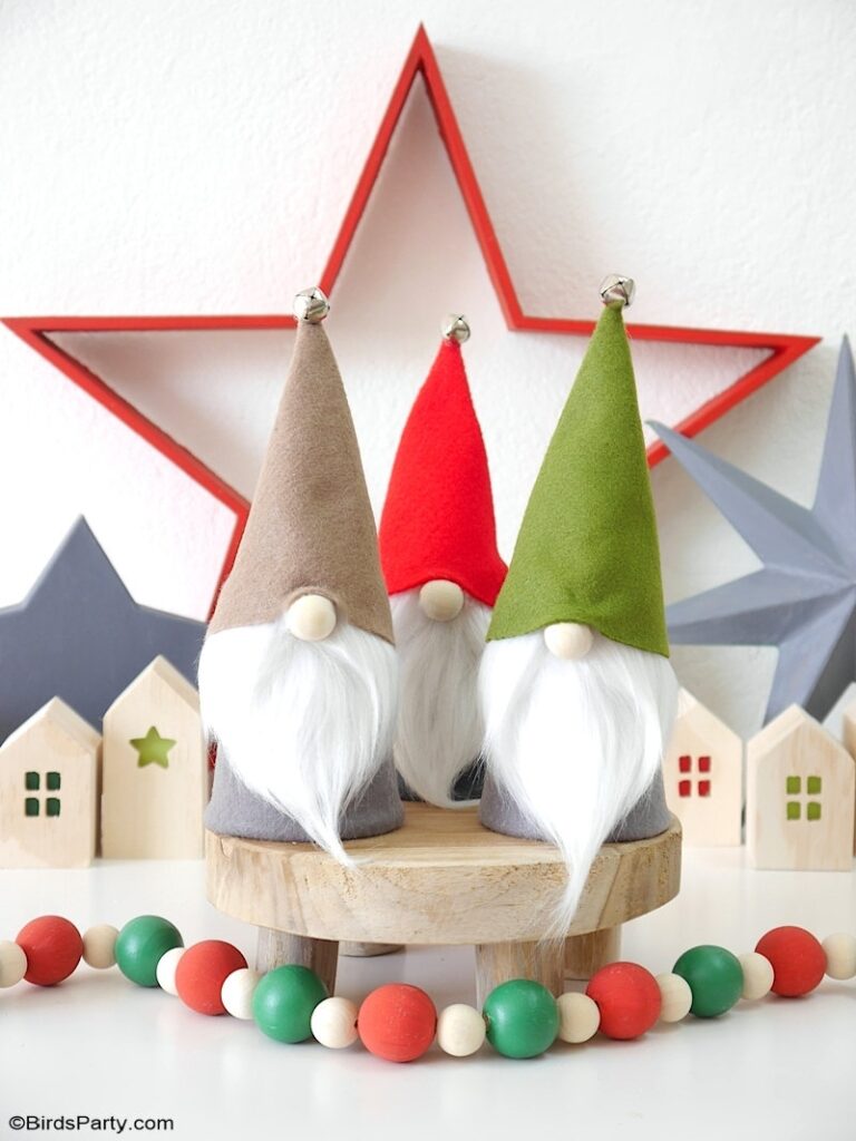 DIY No Sew Christmas Gnomes With FREE Templates Party Ideas Party Printables Blog