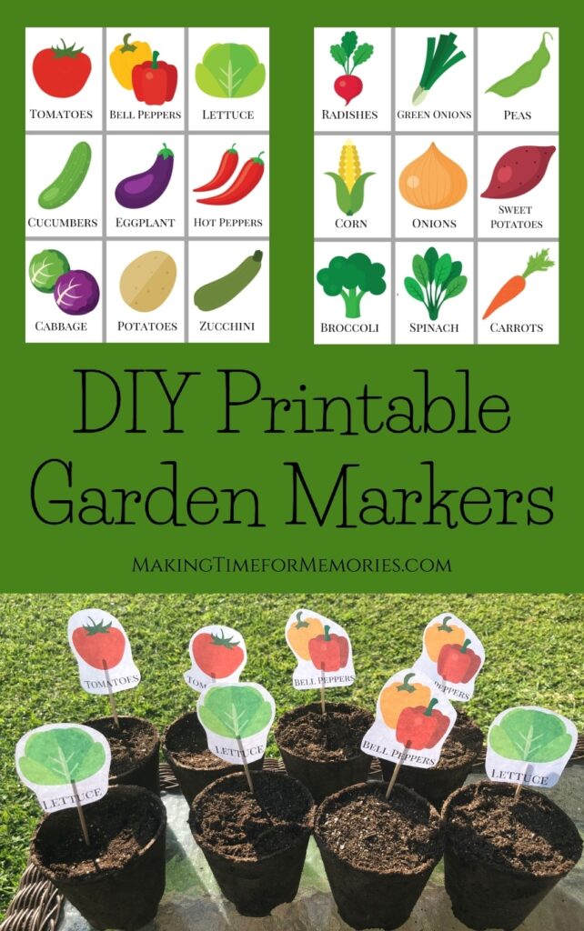 DIY Printable Garden Markers Making Time For Memories