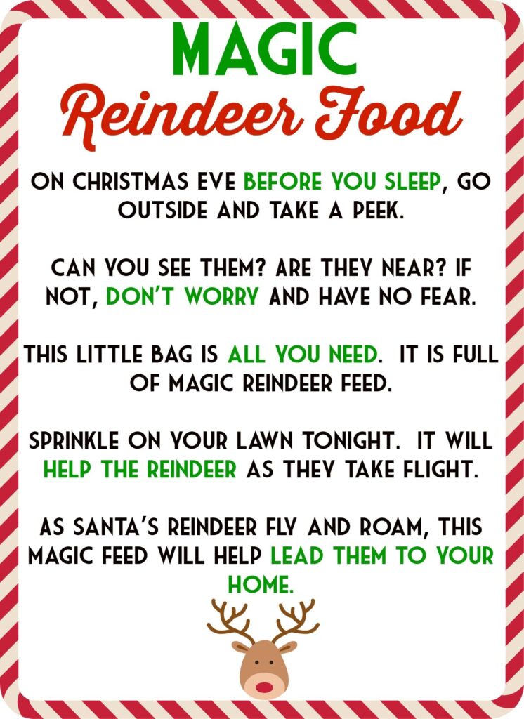 DNS Zone Magic Reindeer Food Reindeer Food Magic Reindeer Food Poem