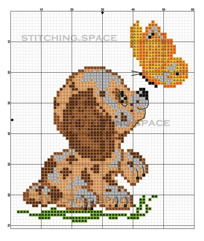 Dog Butterfly New Free Cross Stitch Pattern The Space Of Stitching Free Cross Stitch Patterns