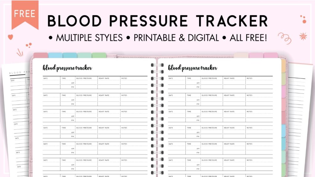 Free Printable Blood Pressure And Pulse Log