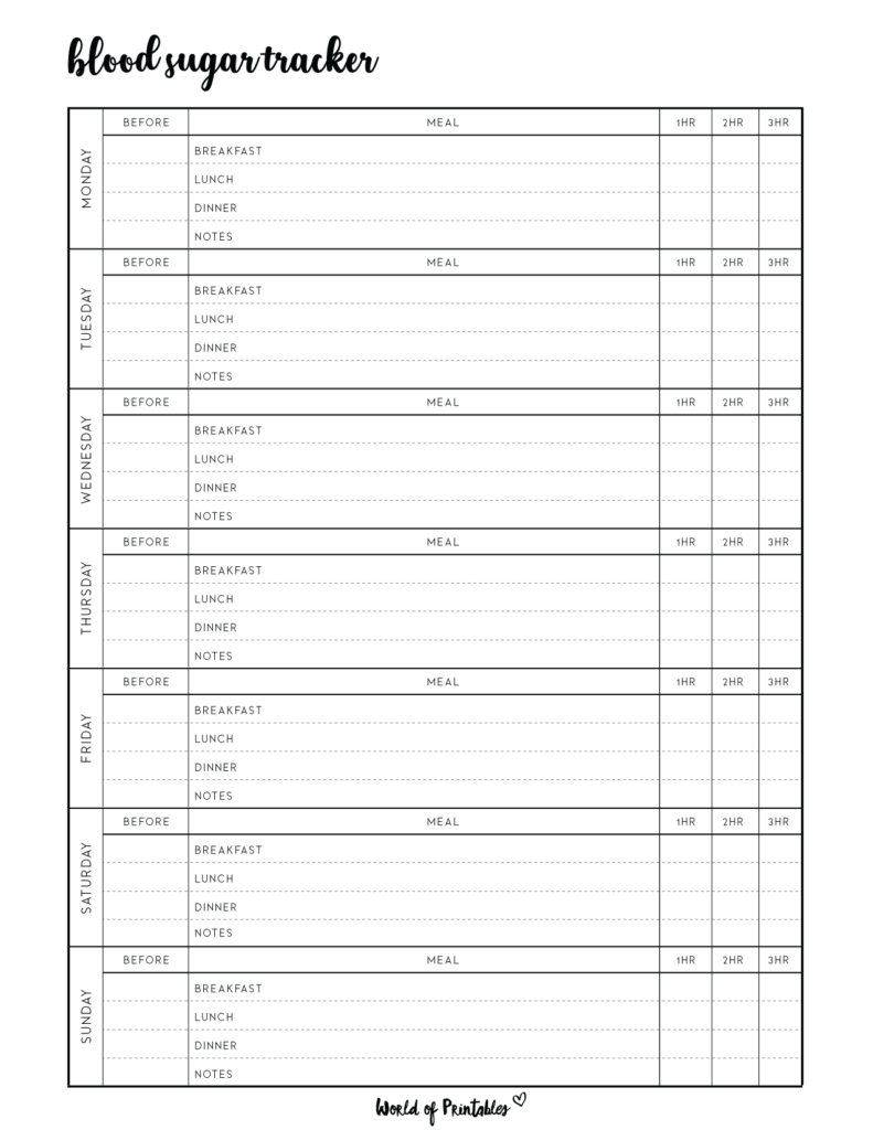 Download Free Printable Blood Sugar Log Chart PDF World Of Printables