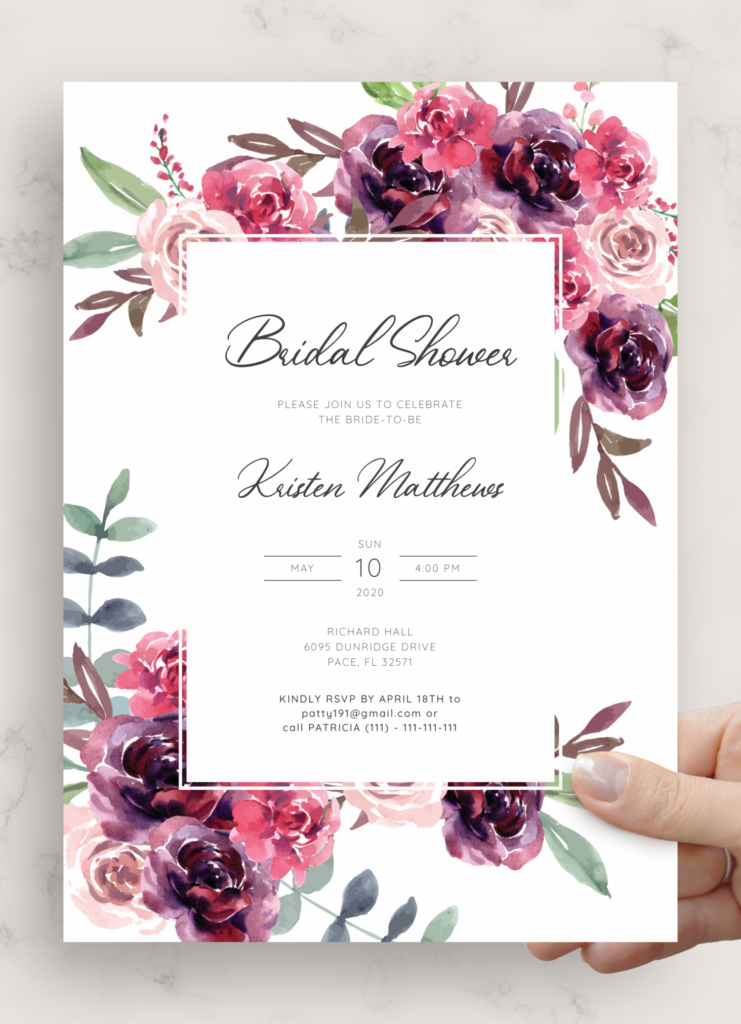 Free Bridal Shower Invite Printables