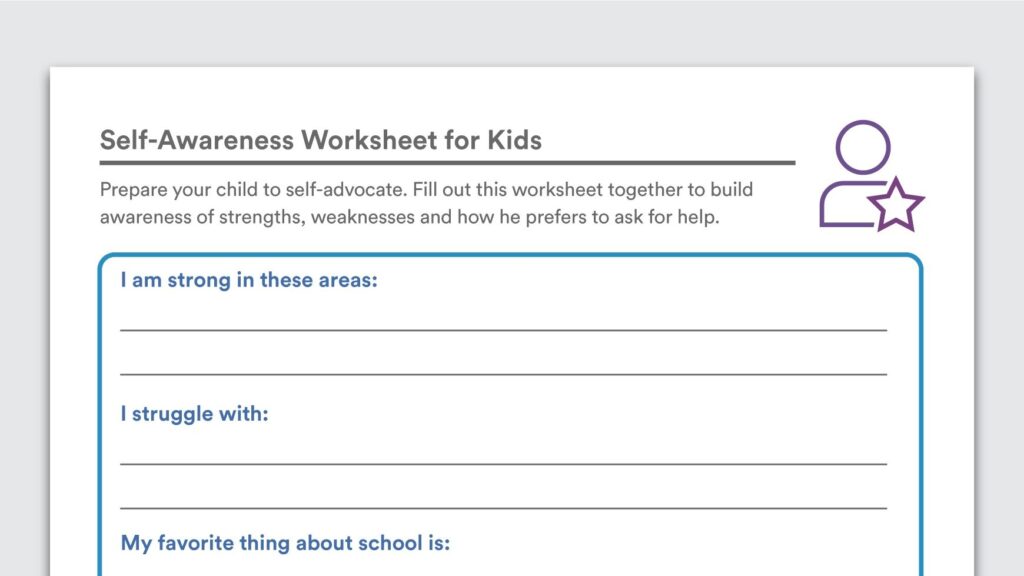 Download Self Awareness Worksheets For Kids Worksheets For Kids Self Awareness Self Advocacy