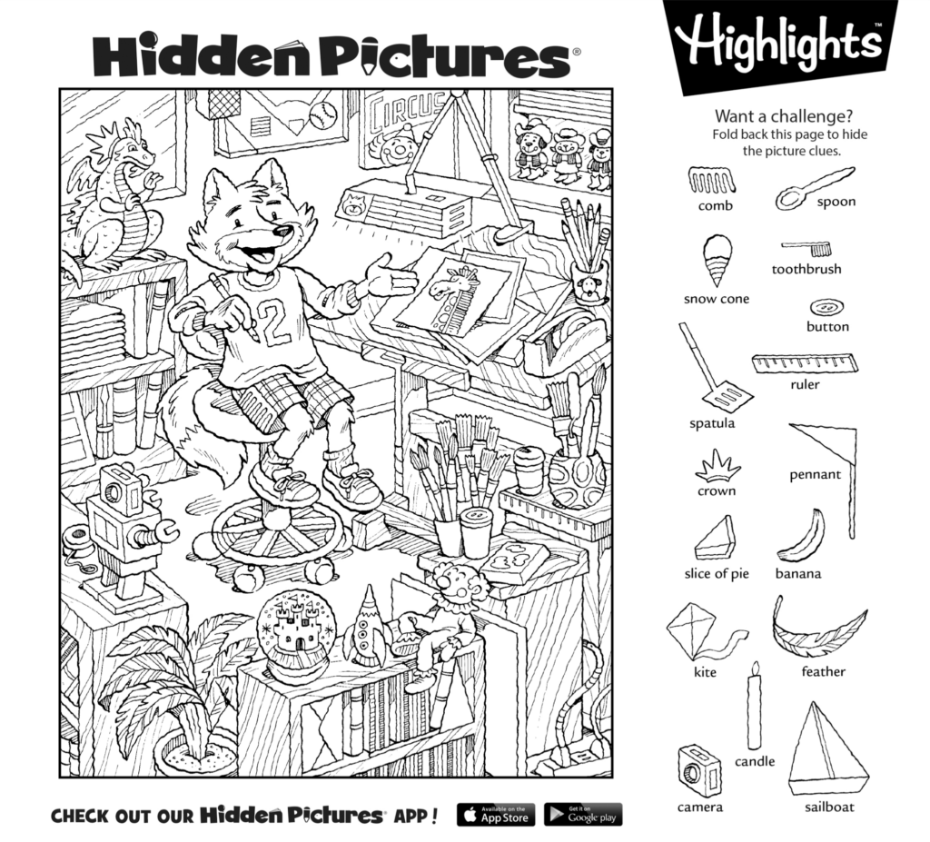 Hidden Pictures Free Printables
