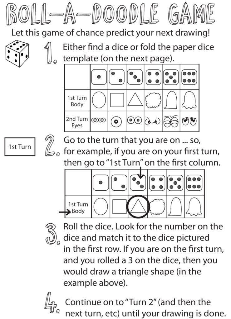 Drawing Games For Kids Roll The Dice Drawing Game How To Draw Step By Step Drawing Tutorials