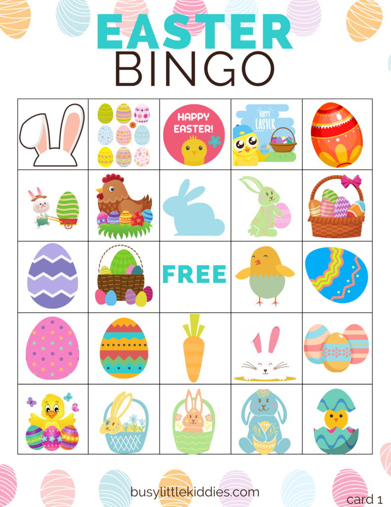 Free Printable Easter Bingo
