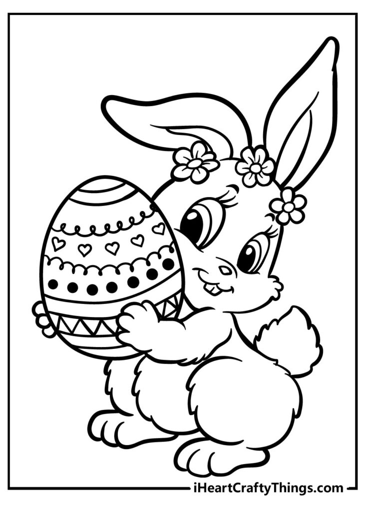Easter Bunny Coloring Pages Updated 2022 
