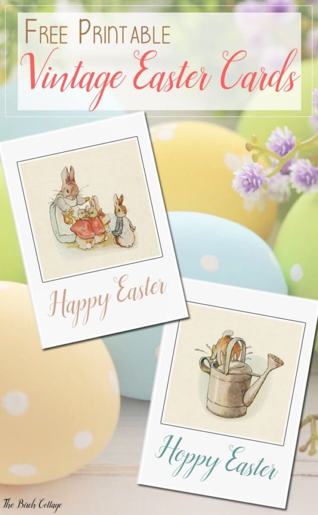 Easter Cards Free Printable Vintage Designs For Kids And Adults Easter Printables Free Vintage Easter Cards Easter Cards