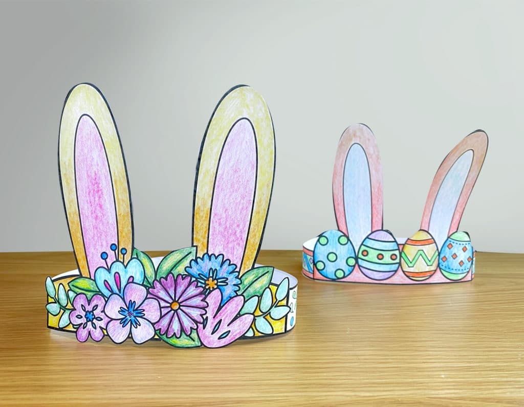 Easter Craft Make A Bunny Crown In 5 Steps With Our Free Printable