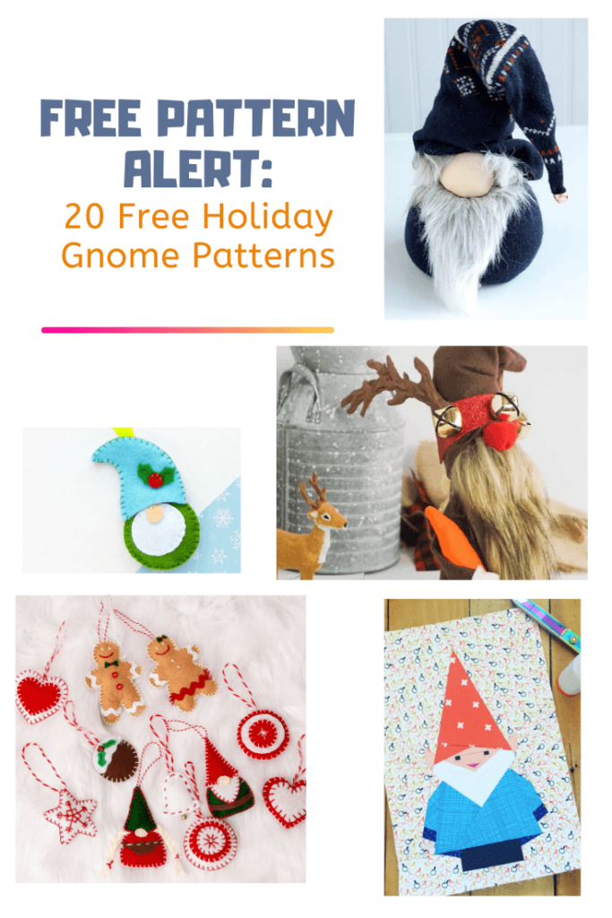 EASY FREE SEWING PATTERNS 20 Free Holiday Gnome Patterns On The Cutting Floor Printable Pdf Sewing Patterns And Tutorials For Women