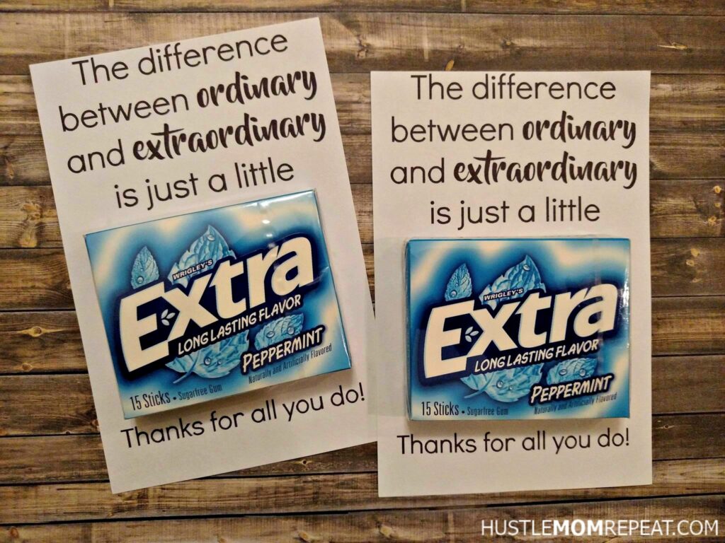 Easy FREE Teacher Appreciation Printable For Gum Hustle Mom Repeat