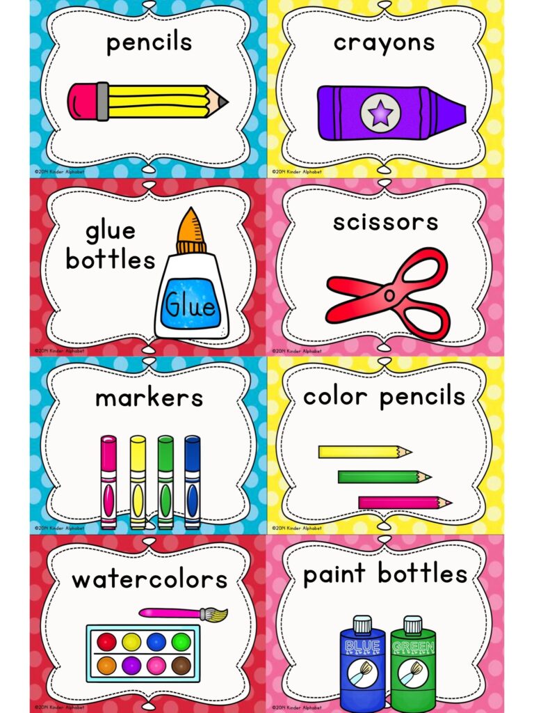 Editable Classroom Labels With Visuals For Little Learners Classroom Labels Classroom Signs Classroom Printables