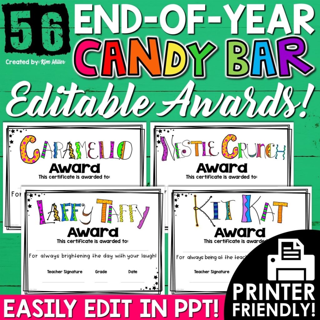 Editable End of Year Awards For Every Student A Love Of Teaching Kim Miller