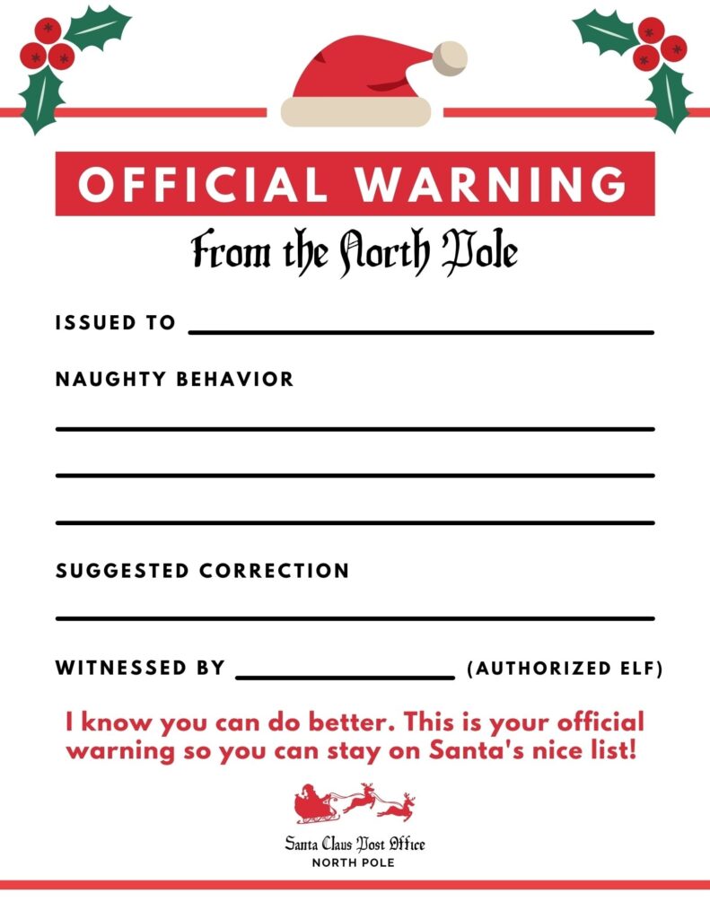 Elf On The Shelf Bad Behavior Letter FREE Printable Make Life Lovely