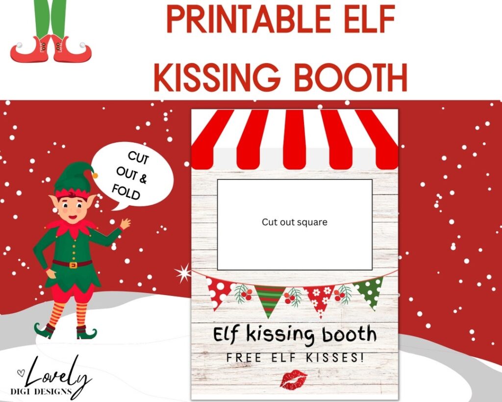 Elf On The Shelf Kissing Booth Mom Wife Busy Life 