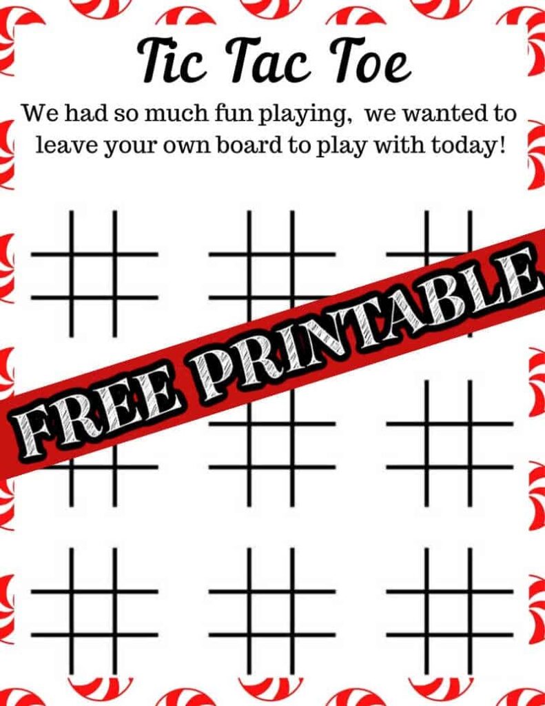 Free Tic Tac Toe Printable