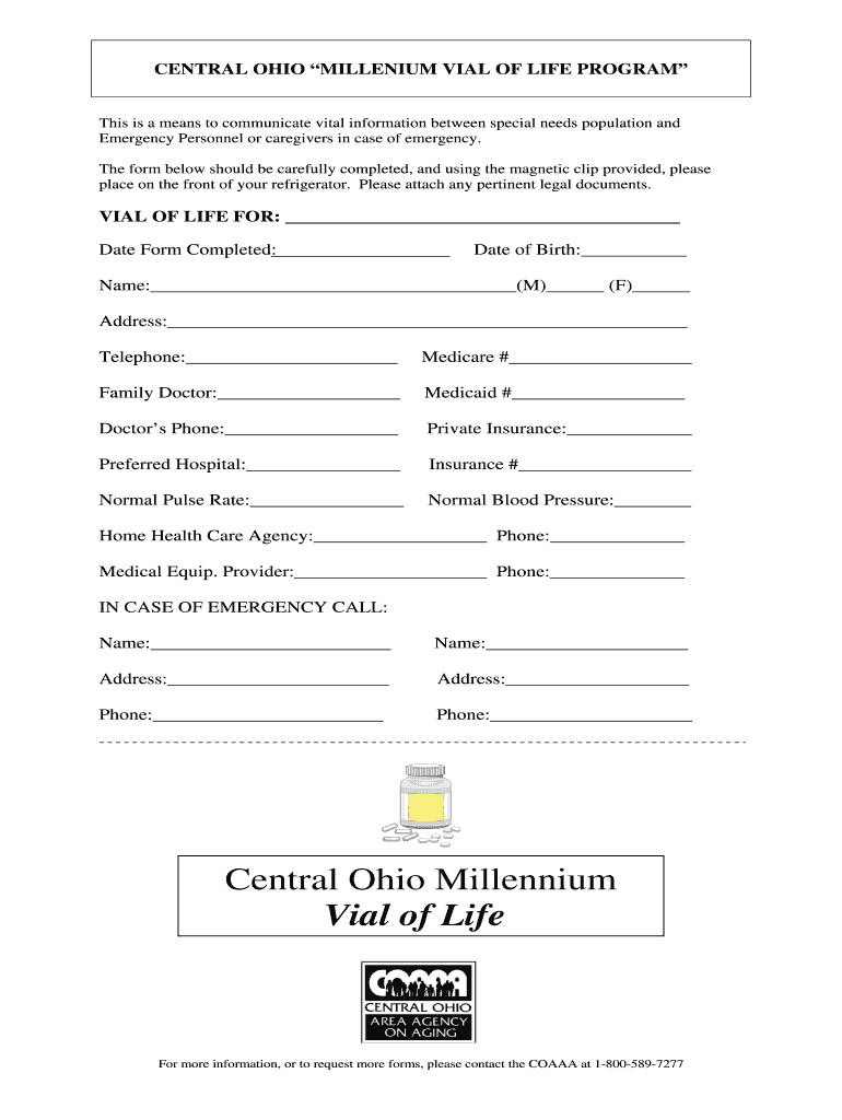 Emergency File Of Life Forms Fill Out Sign Online DocHub