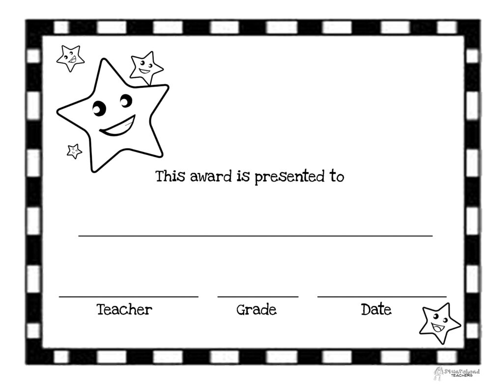 Award Certificates Free Printable