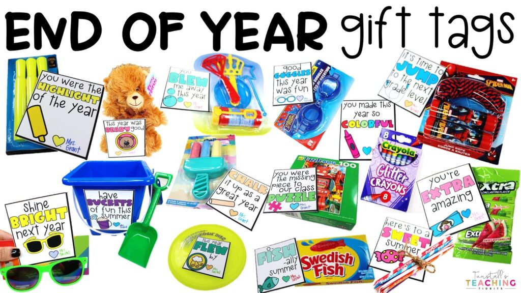 Free Printable End Of Year Gift Tags For Students