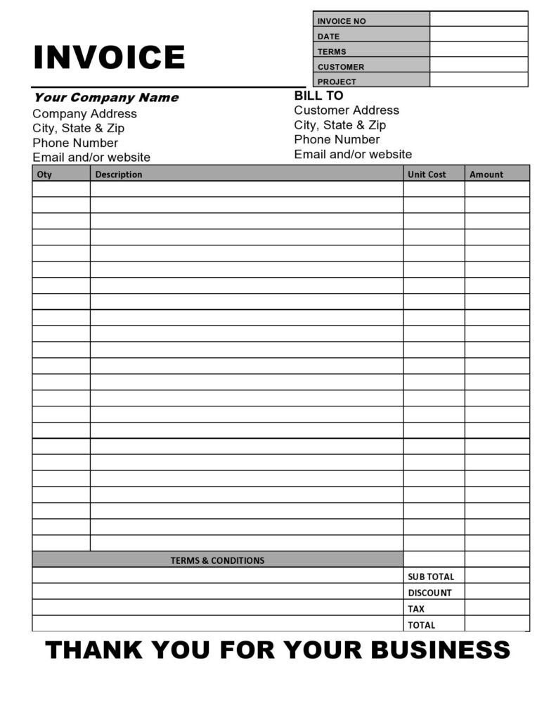 Estimate Invoice Template PLATINUM PDF Business Etsy