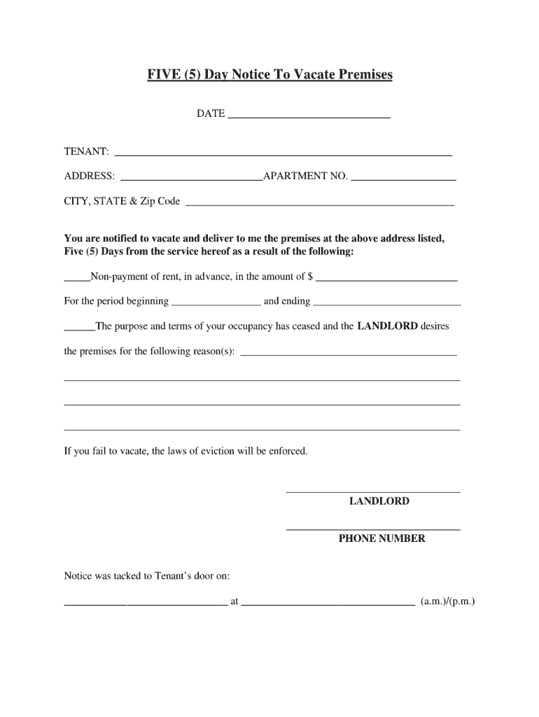 Eviction Notice Fill Out Sign Online DocHub