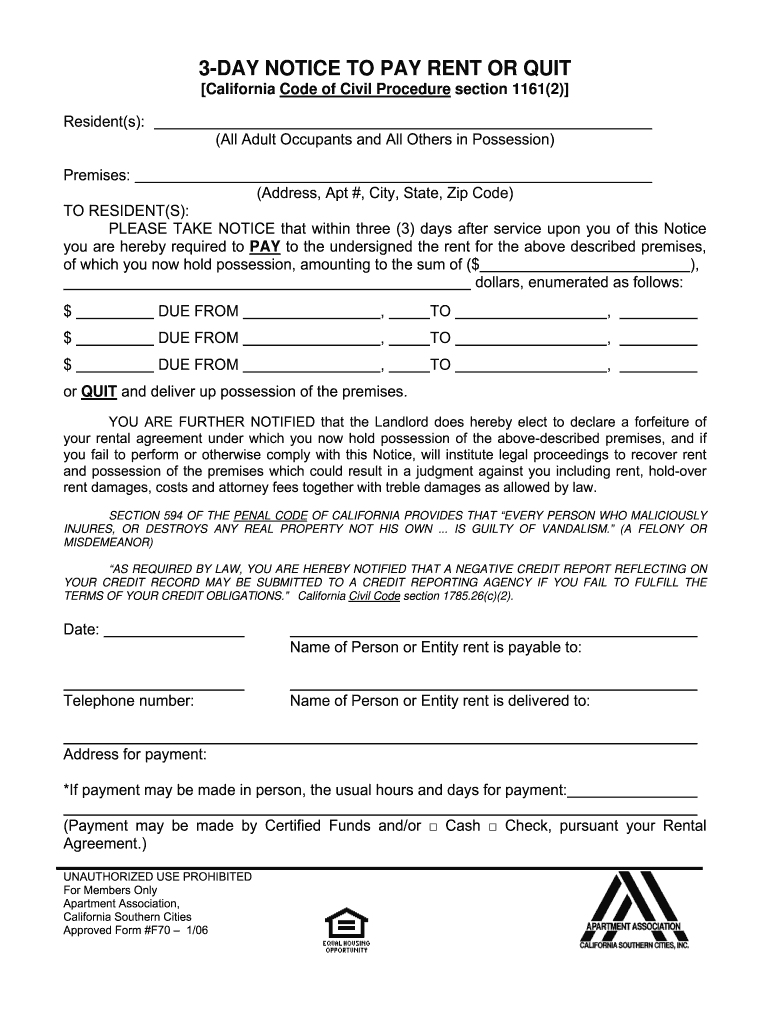 Eviction Notice Form Fill Out Sign Online DocHub