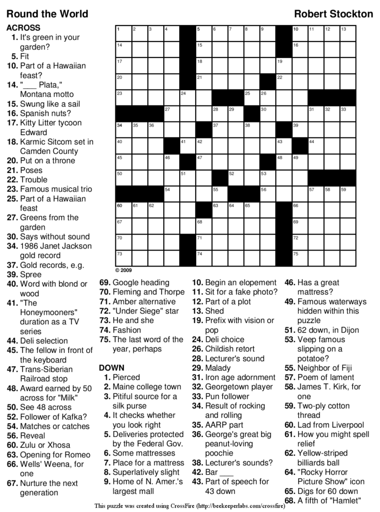 Extra Large Print Crossword Puzzles Free Printable Crossword Puzzles Crossword Puzzles Printable Crossword Puzzles