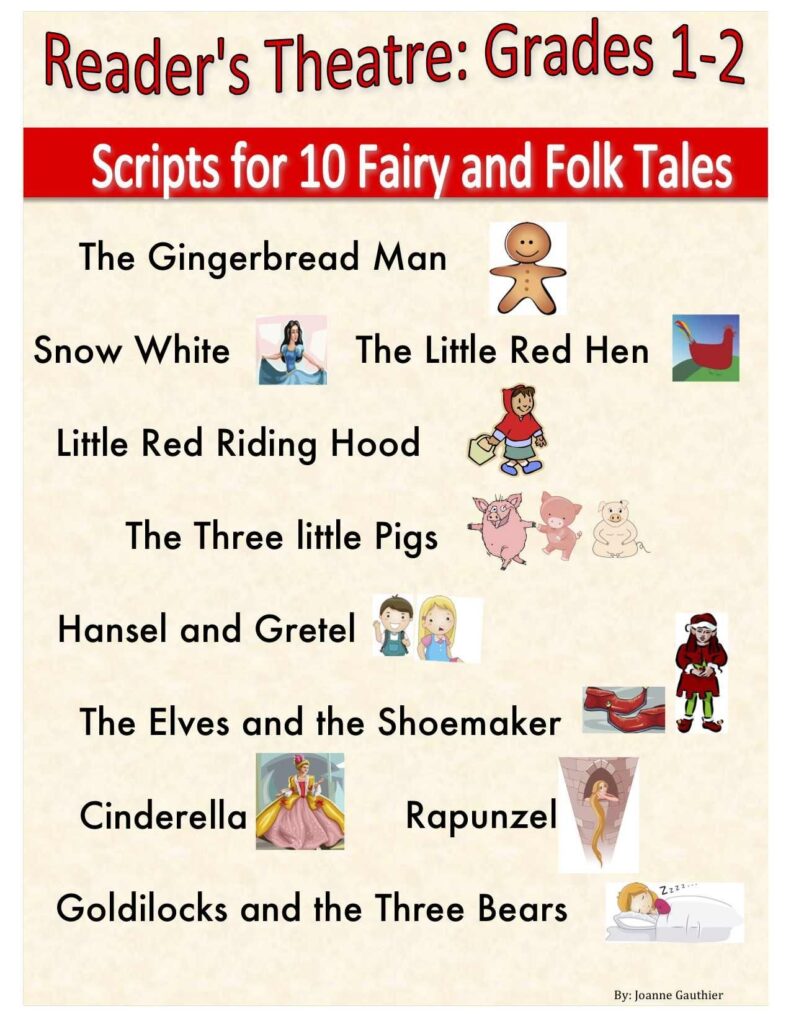 Fairy Tale Reader s Theater Scripts For Grades 1 And 2 Reading Classroom Teaching Literacy Teaching Reading