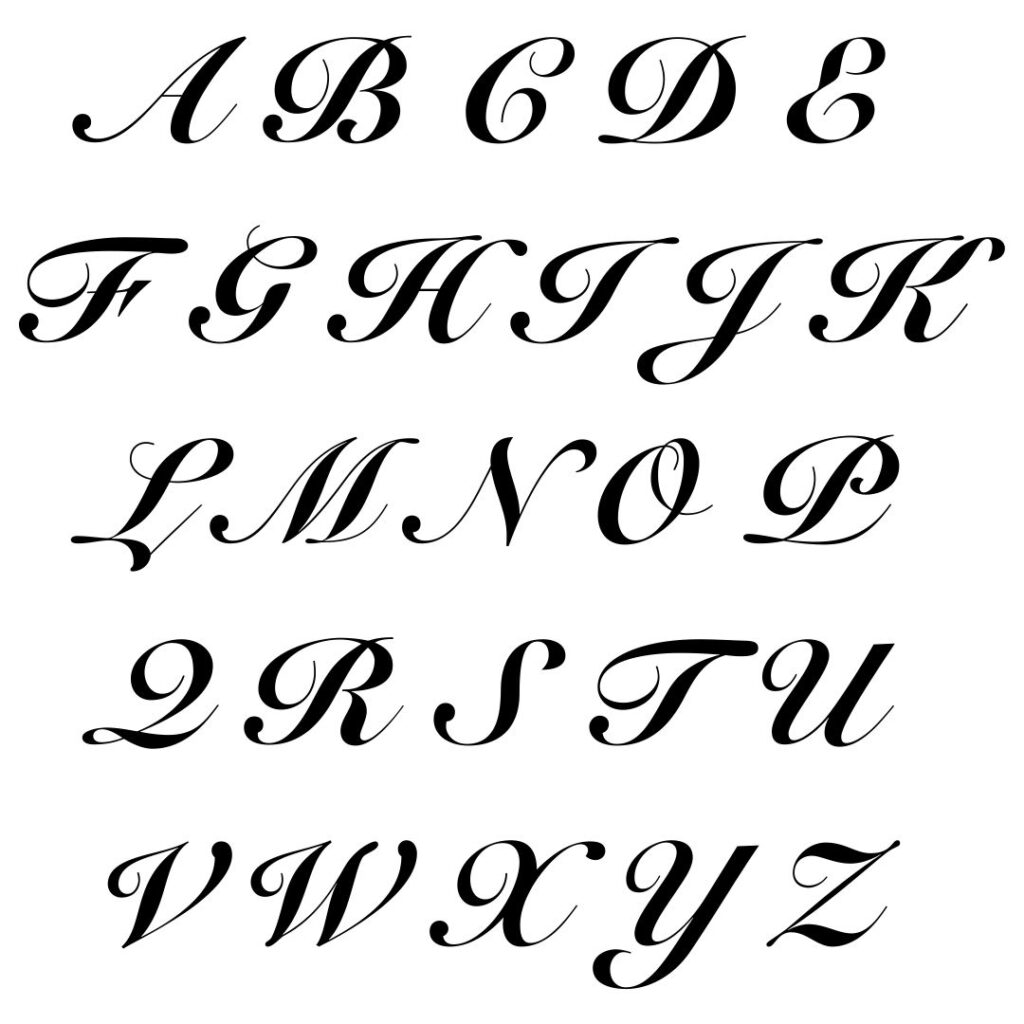 Fancy Alphabet Letters Printable Stencils Letter Stencils Fancy Letters Letter Stencils To Print