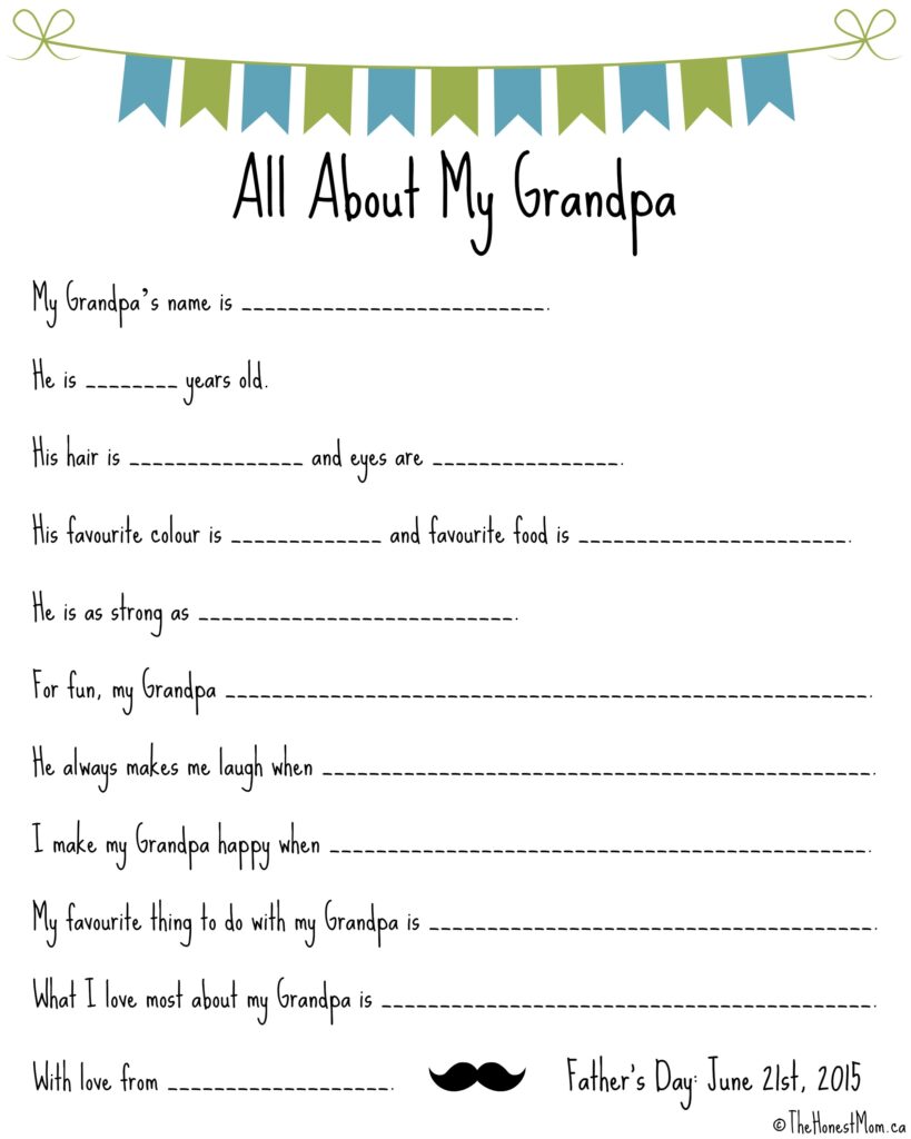 Father s Day Mad Libs Free Printables The Honest Mom