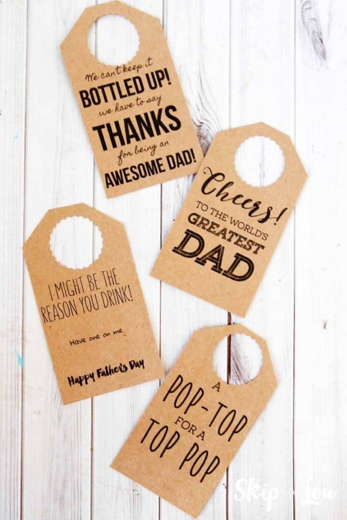 Father s Day Printable Bottle Tags Free Printable Skip To My Lou