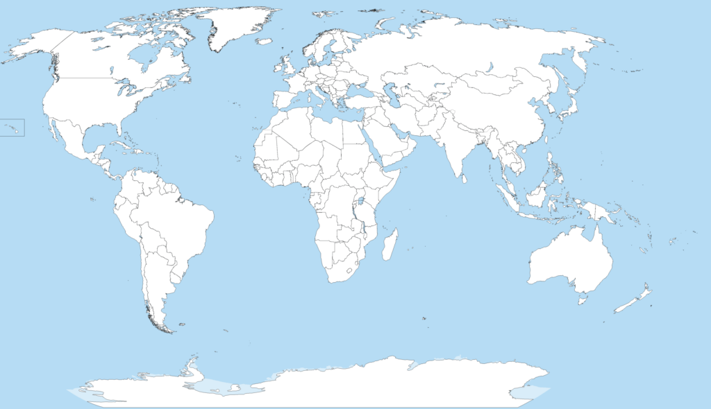Blank World Map Printable Free