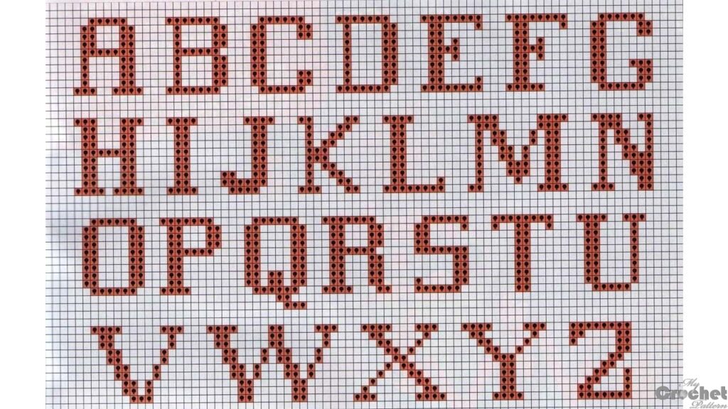 Filet Crochet Alphabet MyCrochetPattern